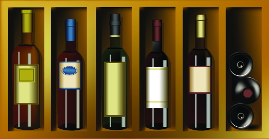 free vector Wine bottles bottles paste wine and vintage wine posters vector